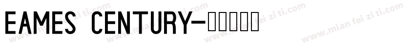 Eames century字体转换